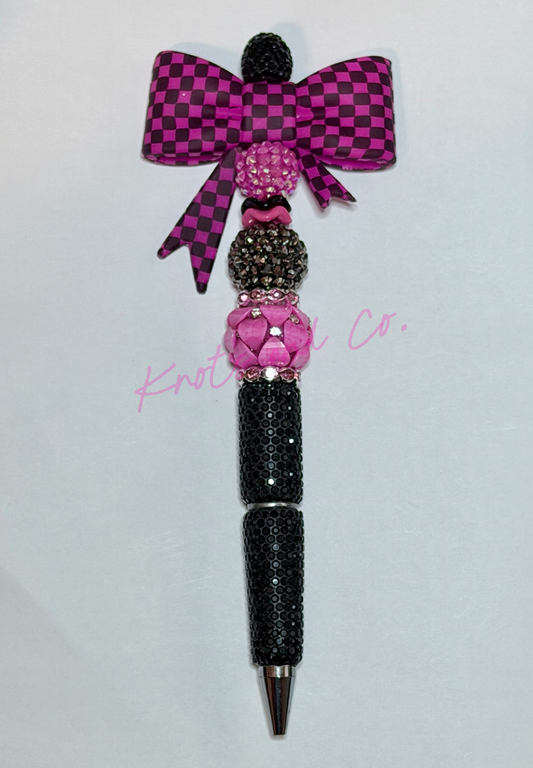 Pink Checker Pen